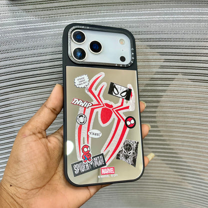 Red Spider Mirror Print iPhone 17 Pro Case