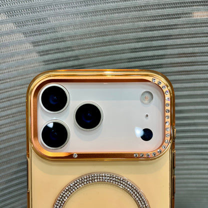 Orange Diamond MagSafe iPhone 17 Pro Max Case