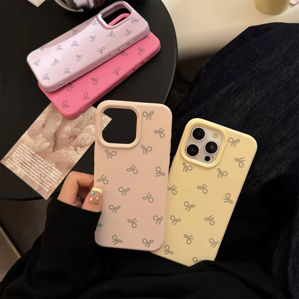 Aesthetic Pastel Bow iPhone Case