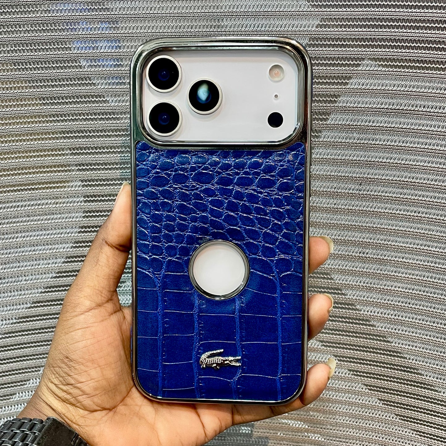 Leather Logo iPhone 17 Pro Max Case