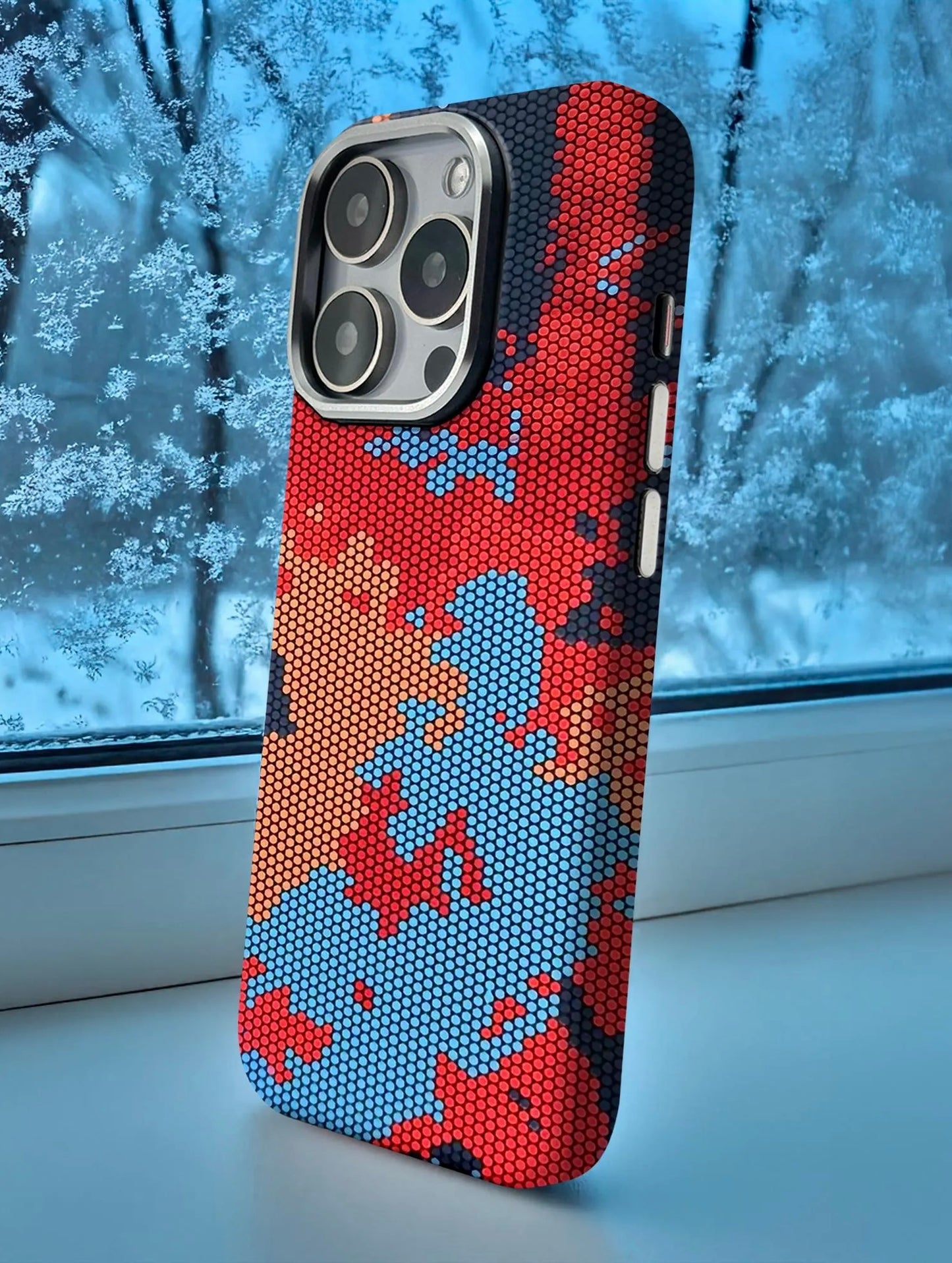 Camouflage Carbon Fiber Slim fit MagSafe Case for iPhone