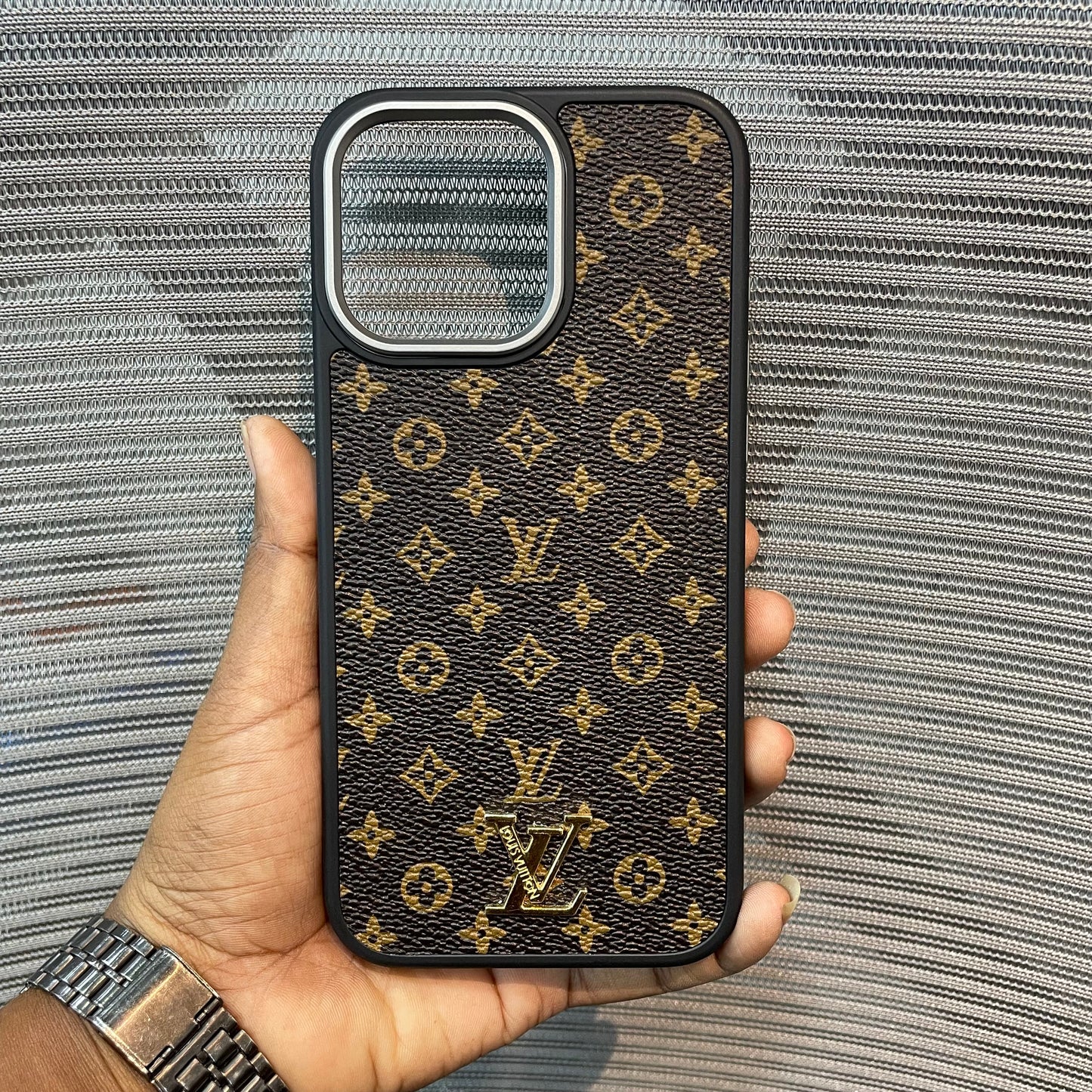 LogoLuxe Leather iPhone Case