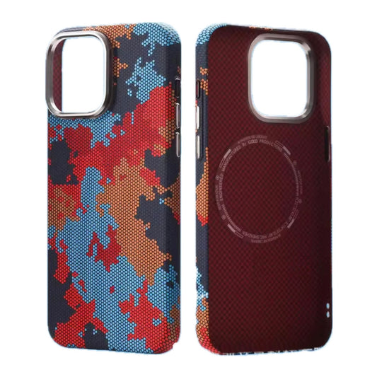 Camouflage Carbon Fiber Slim fit MagSafe Case for iPhone