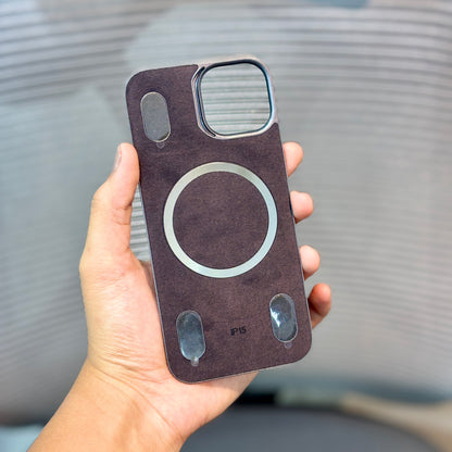 Leather Finish BackPlane MagSafe iPhone 15 & 16 Series Case