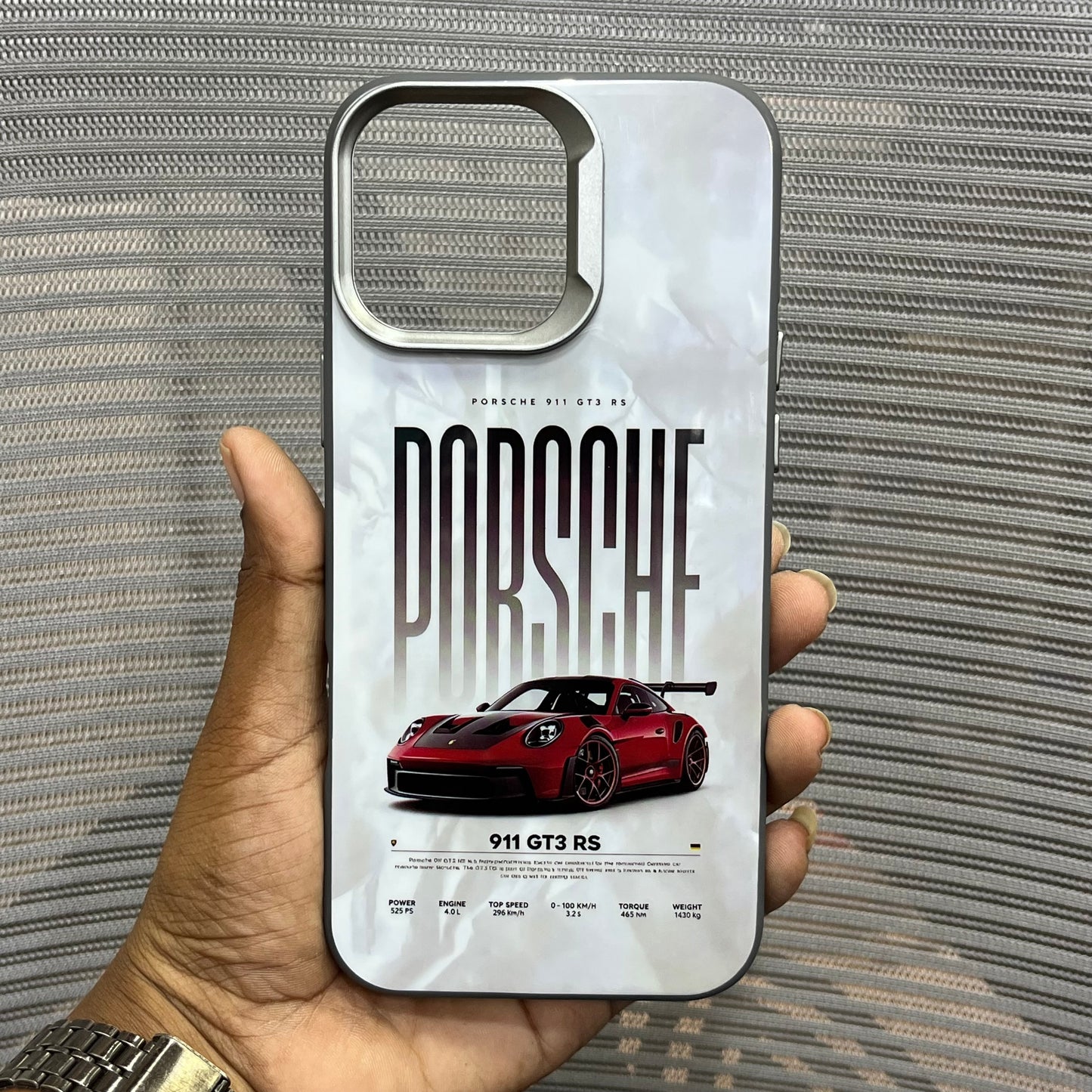Glossy Car Print Protective iPhone 16 Series Case
