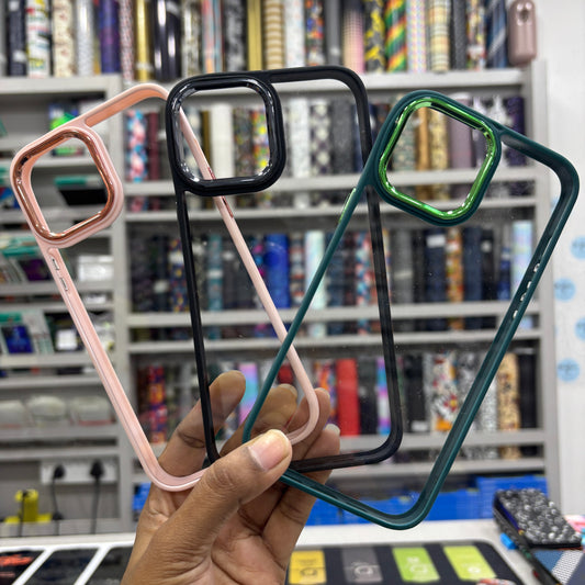 Transparent Color Border Case for iPhone 12 Pro Max