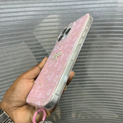 Floral Charm Clear iPhone 16 Pro Max Case