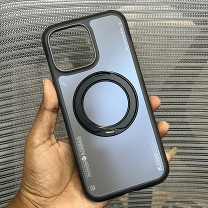 Premium AirBag Anti-Collision Metal Stand iPhone Case