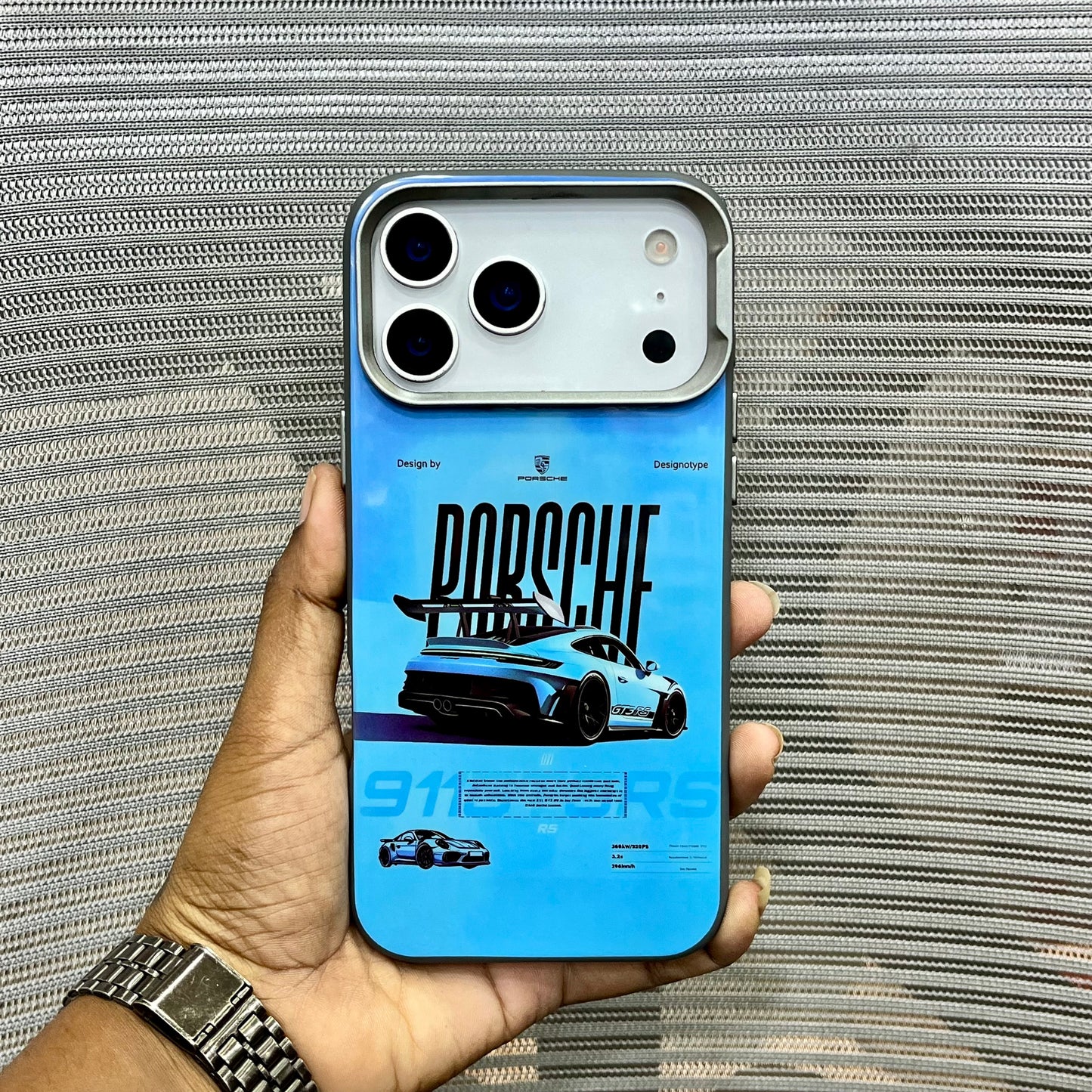 Glossy Car Print Protective iPhone 17 Series Case