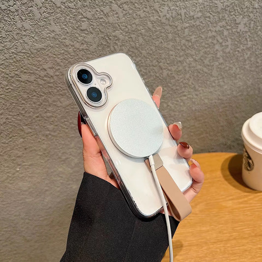 Transparent MagSafe iPhone Case with Holder