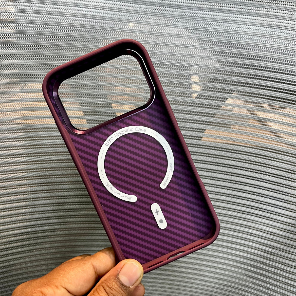 Carbon Fiber Twill Wave Embossed iPhone Case