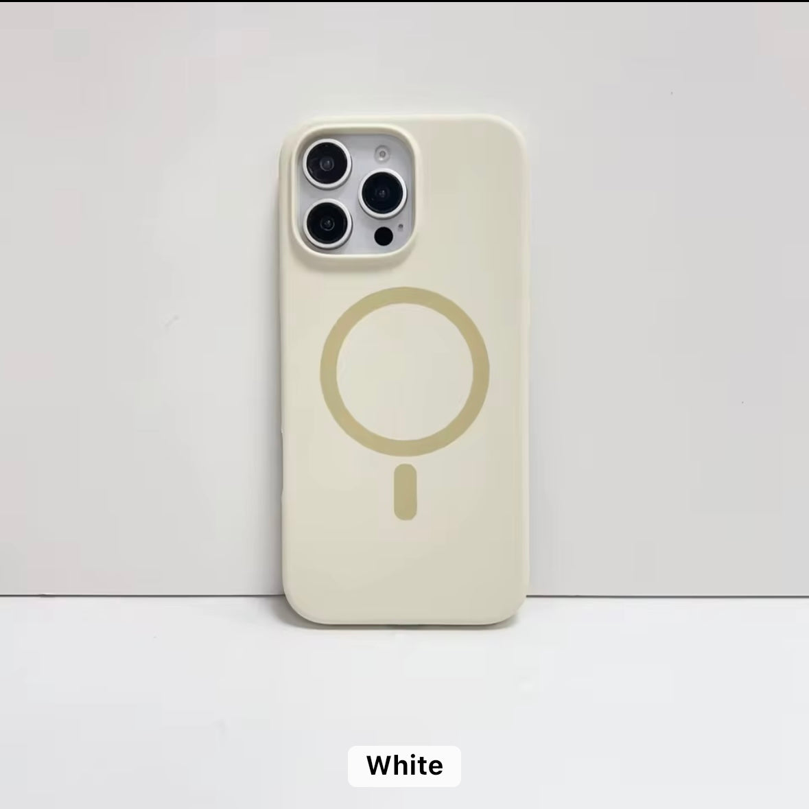 Silicone MagSafe Hard Case for iPhone