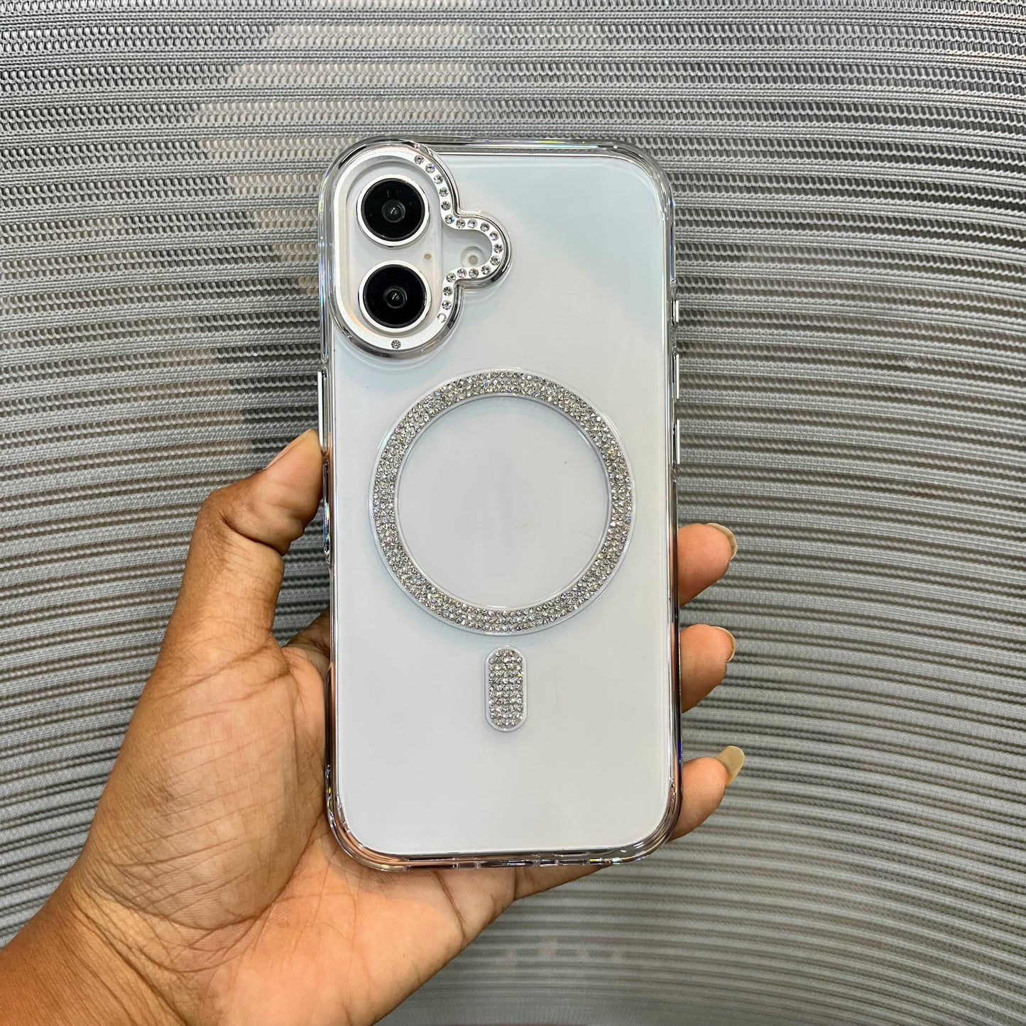 Sparkle Metal Camera iPhone 17 Case