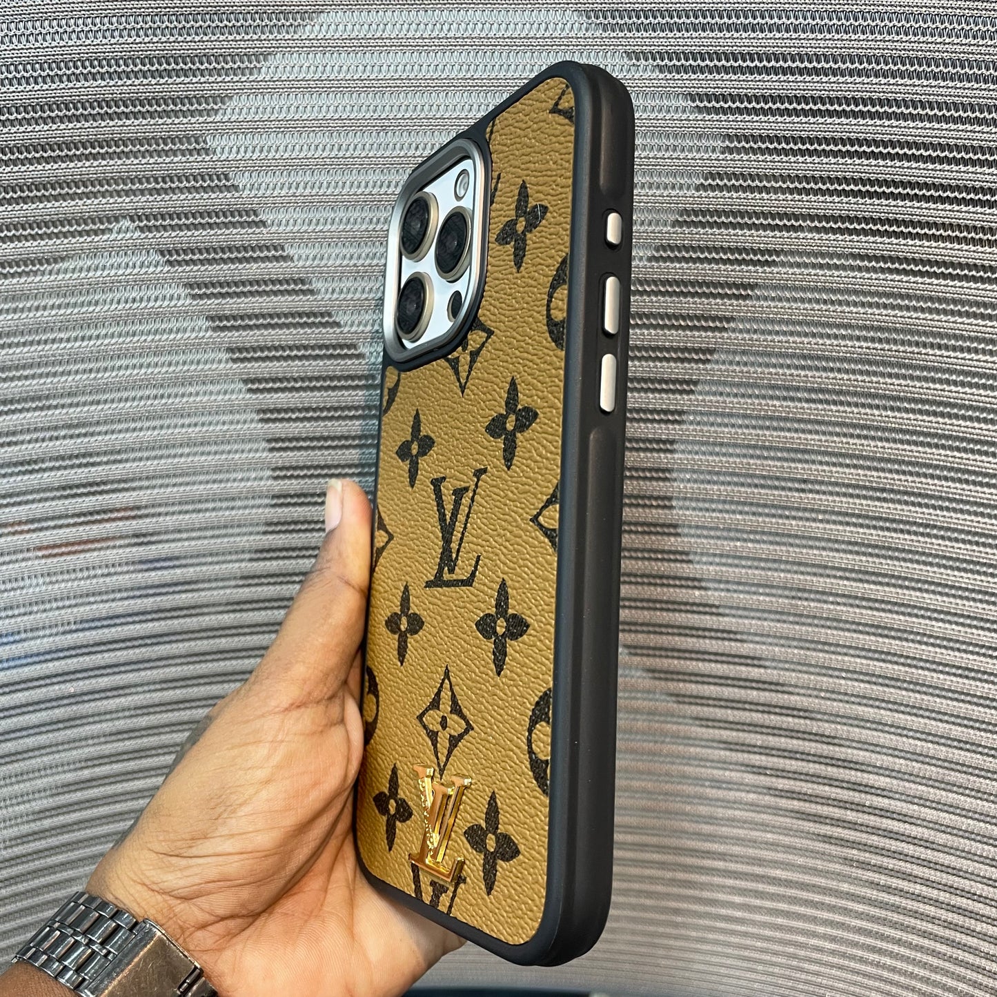 LogoLuxe Leather iPhone Case