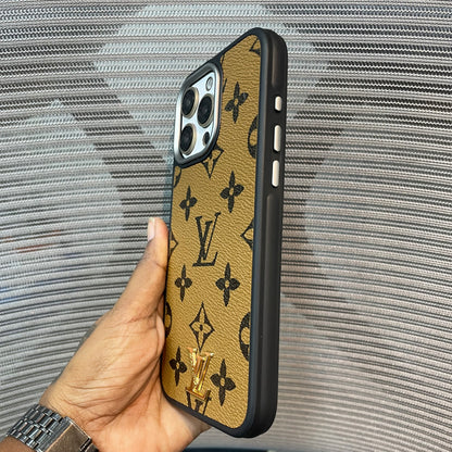 LogoLuxe Leather iPhone Case