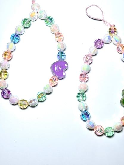 Aesthetic Heart Phone Charm Strap