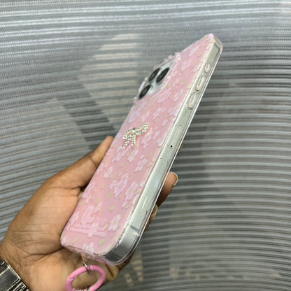 Floral Charm Clear iPhone 16 Pro Max Case