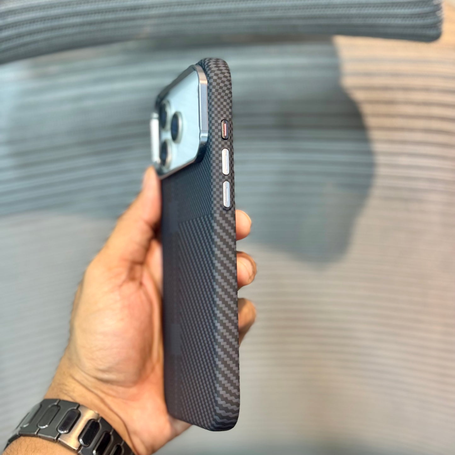 FibreLux Black MagSafe iPhone 16 Pro Max Case