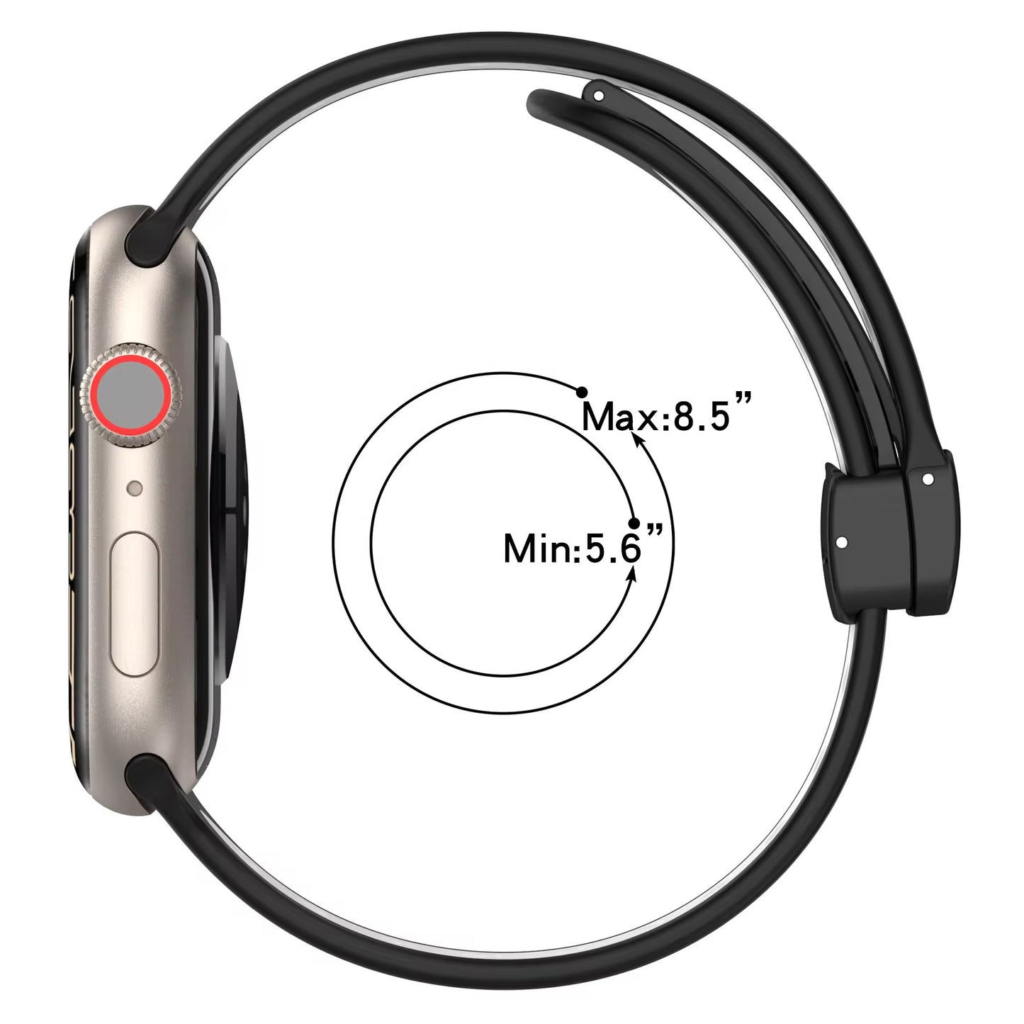 Silicone Magnetic Apple Watch Strap