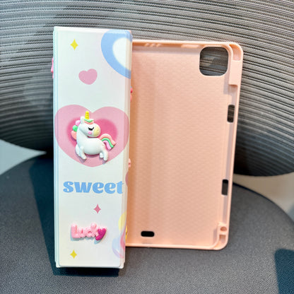 Unicorn - 3D Cartoon Printed iPad Case