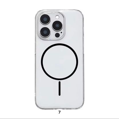 Anti-Yellow Transparent MagSafe iPhone Case
