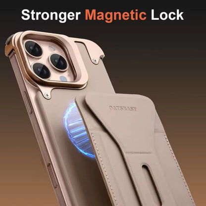 All-in-One - Leather & Metal MagSafe iPhone Case