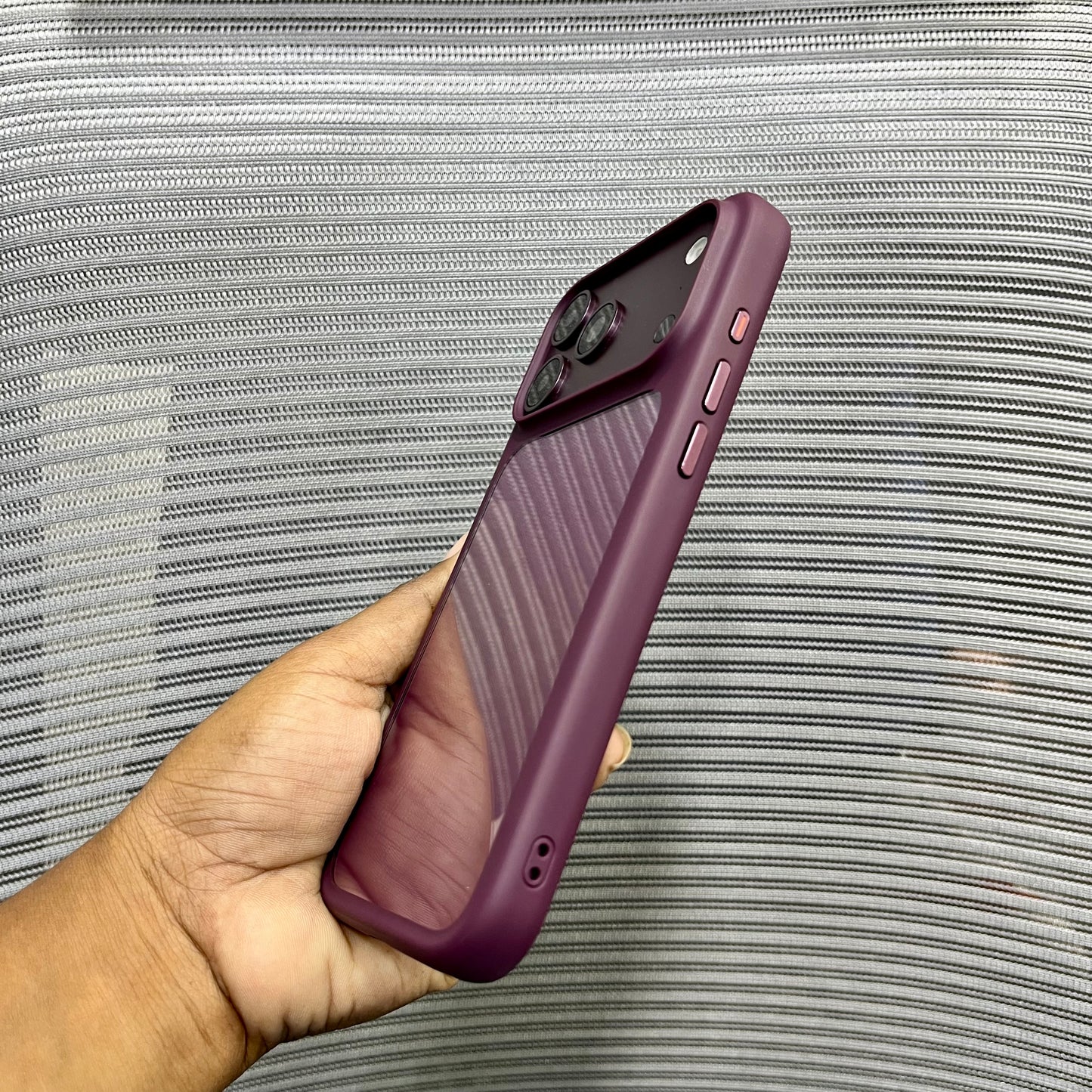 Side Border Crystal Shield iPhone 17 Pro Max Case