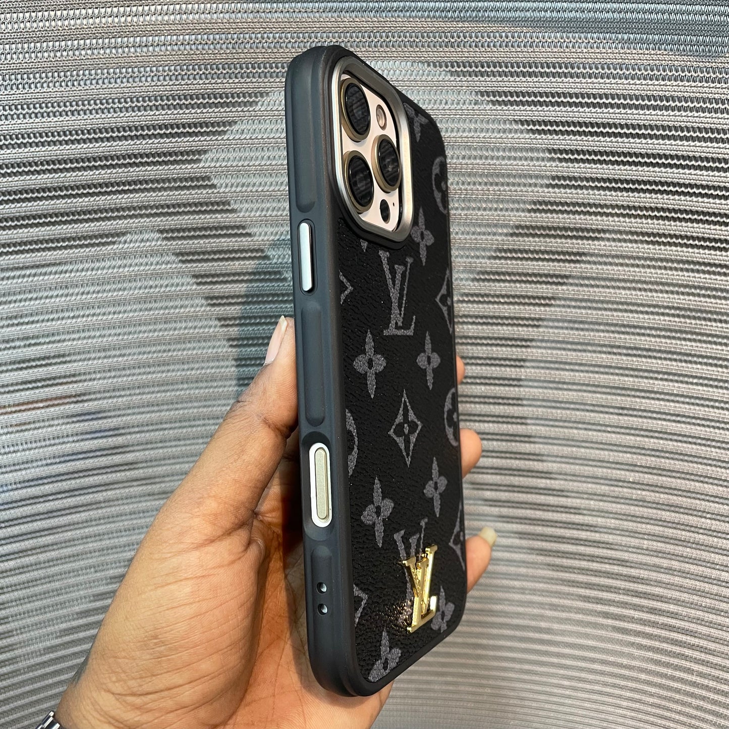 LogoLuxe Leather iPhone Case