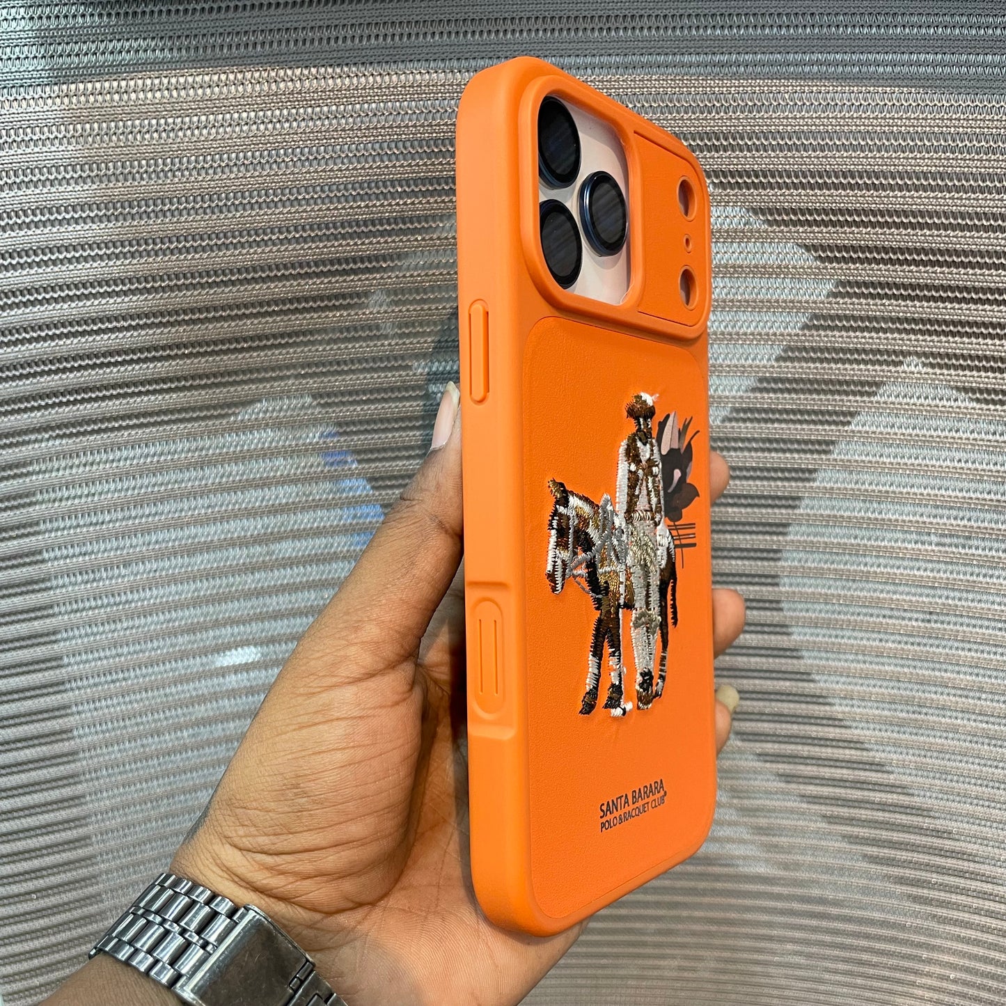 EmbroVault Luxe iPhone Case