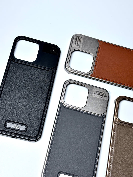 Aroma Perfume Leather & Metal iPhone Case