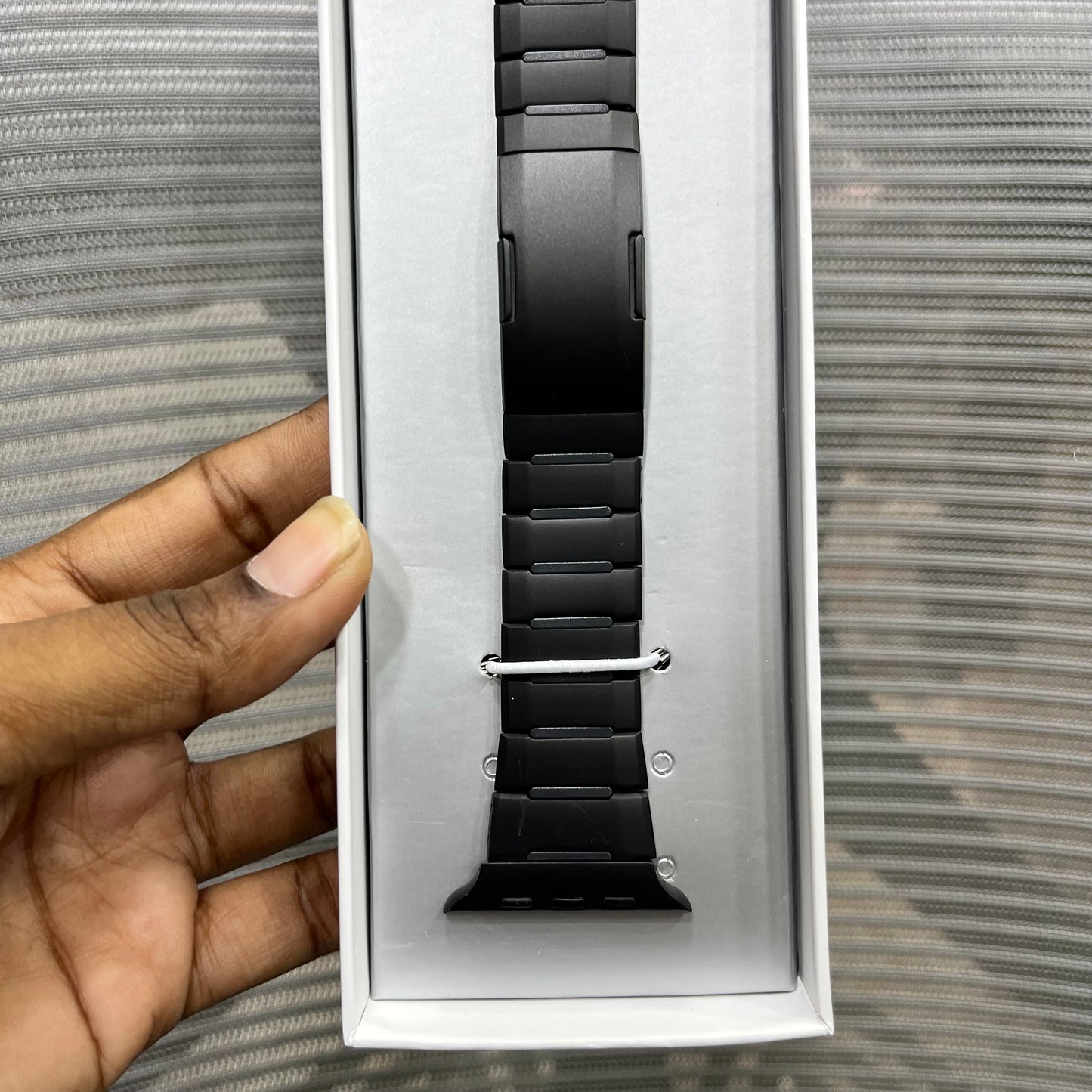 DualTone Metal & Silicone Hybrid iWatch Strap