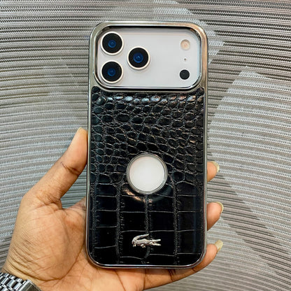 Leather Logo iPhone 17 Pro Max Case