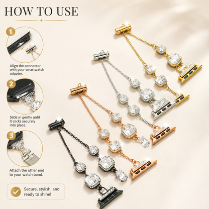 Diamond Luxe Chain iWatch Strap