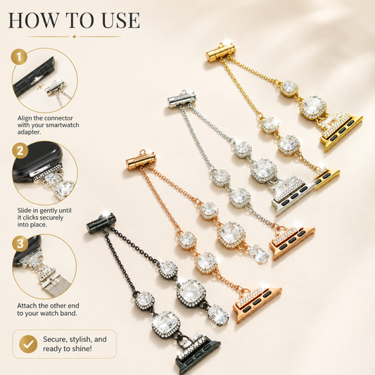 Diamond Luxe Chain iWatch Strap