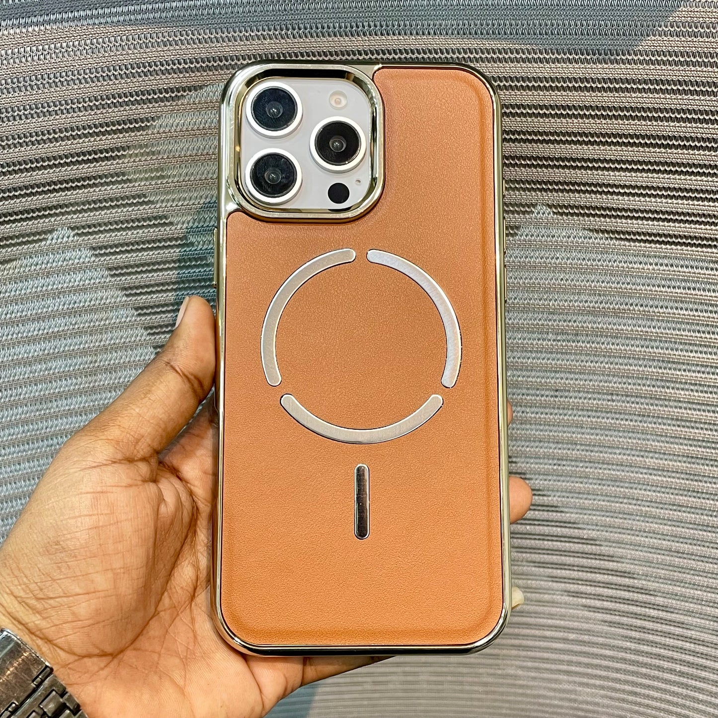 LeatherAura MagSafe Protective iPhone 16 Pro  Case