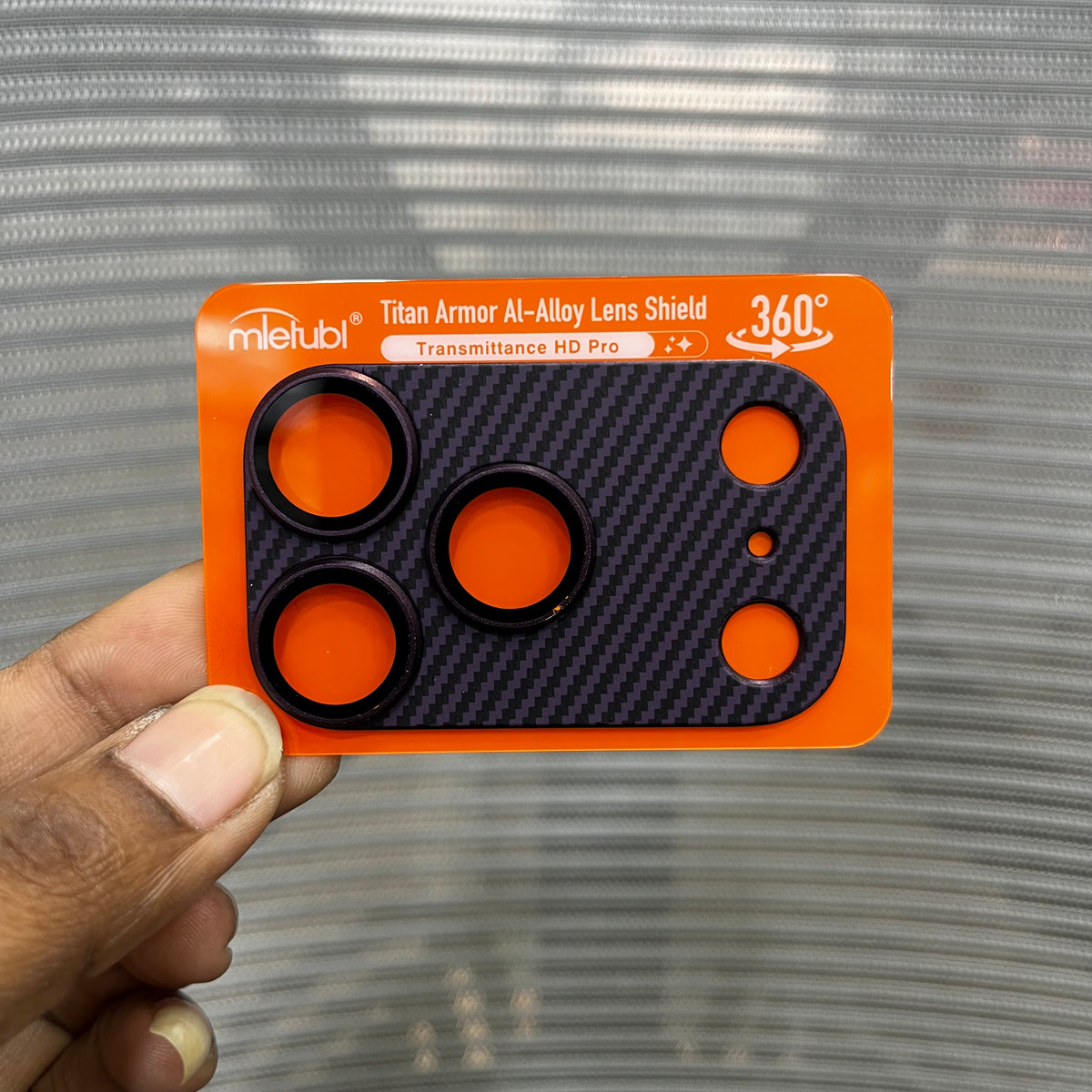 CarbonShield Camera Plate with Lens for iPhone