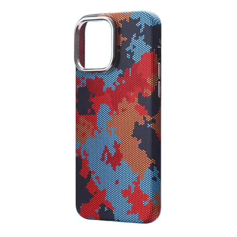 Camouflage Carbon Fiber Slim fit MagSafe Case for iPhone