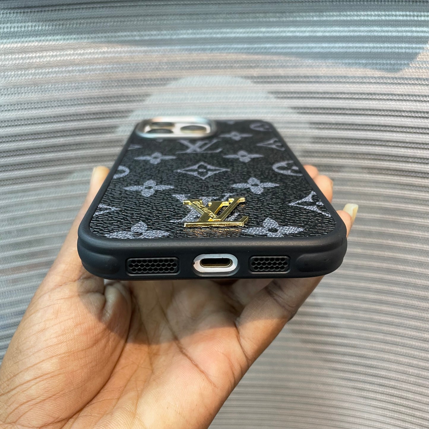 LogoLuxe Leather iPhone Case