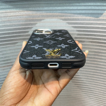 LogoLuxe Leather iPhone Case