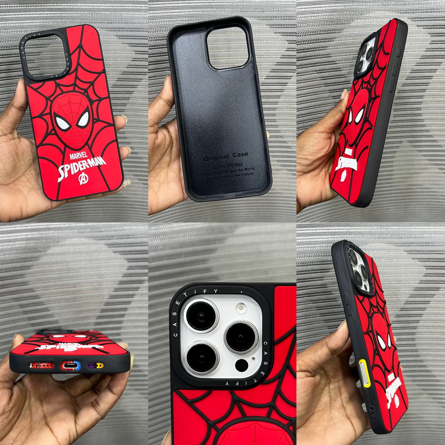 Premium 3D Embossed Printed iPhone 16 Pro Case
