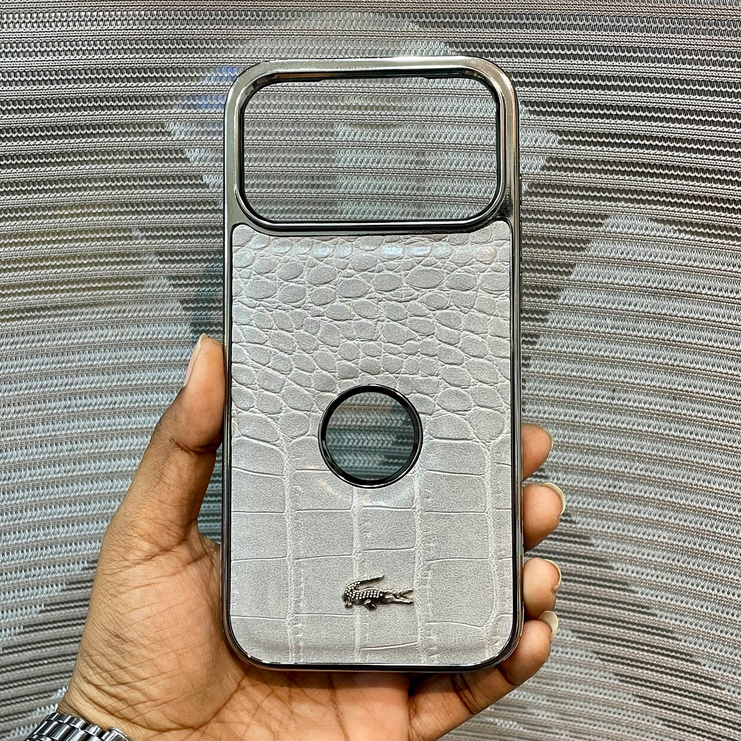 Leather Logo iPhone 17 Pro Max Case