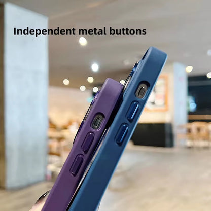 Transparent MagSafe iPhone Case with Camera Rings & Stand