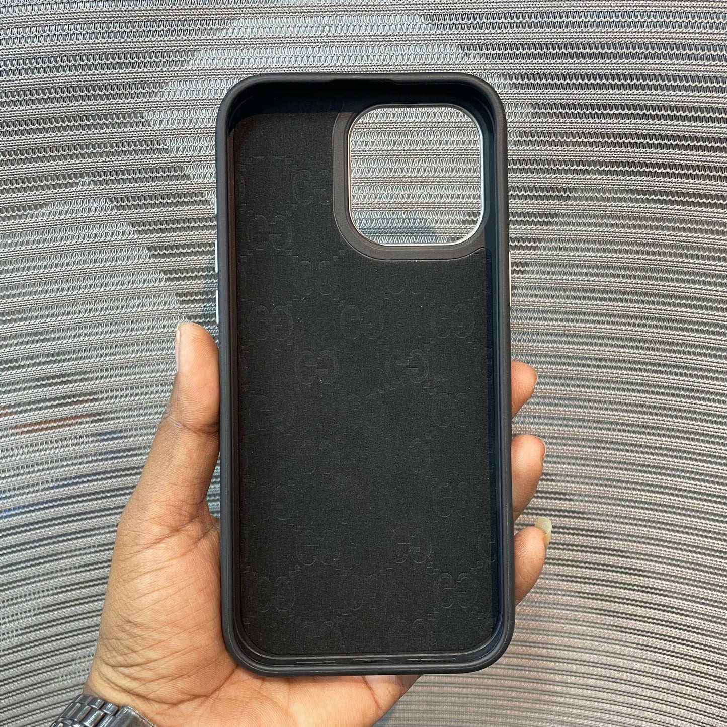 LogoLuxe Leather iPhone Case