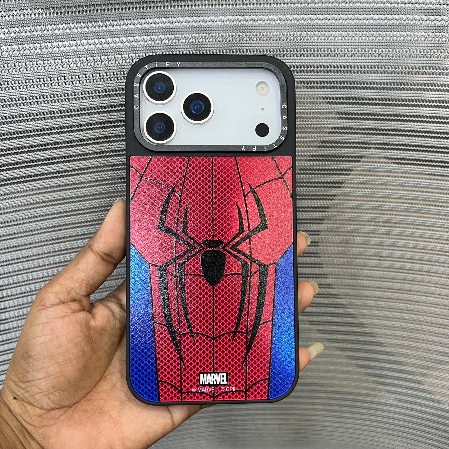 Embossed Spider Printed  iPhone 17 Pro Case