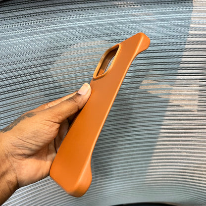 Leather Slim Frame iPhone 16 Pro Max Case