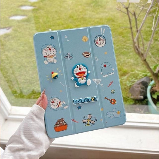 Doraemon - 3D Cartoon Printed iPad Case
