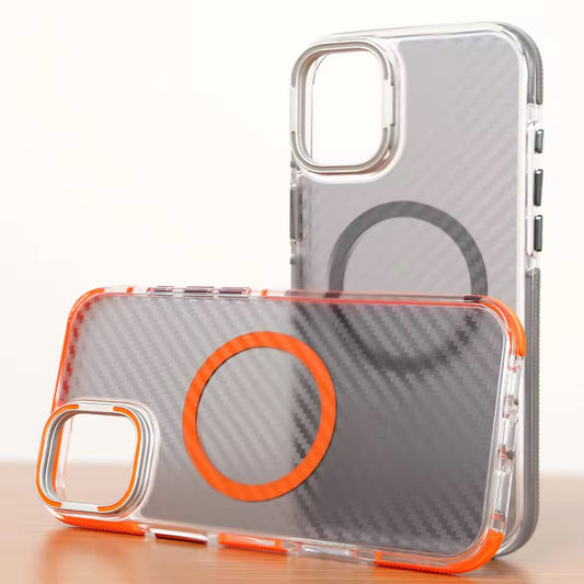 Carbon Fibre MagSafe iPhone Case with Camera Stand