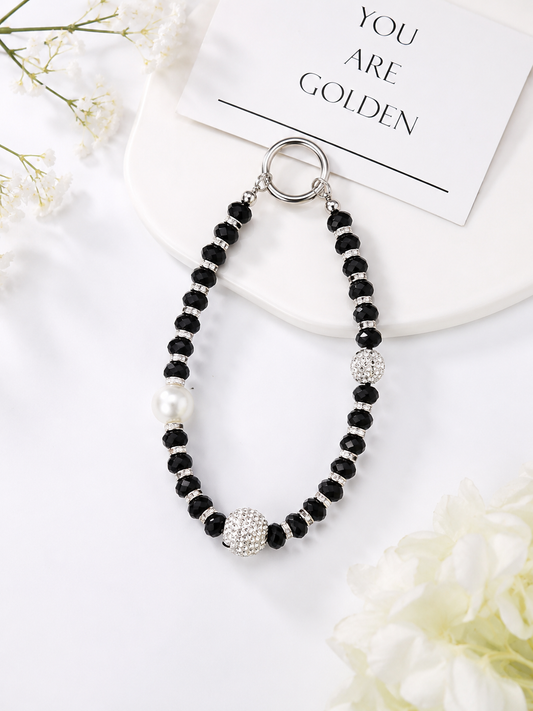 Diamond Pearl Phone Charm