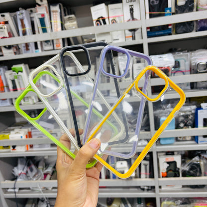 Transparent Color Border Case for iPhone 12 Pro Max