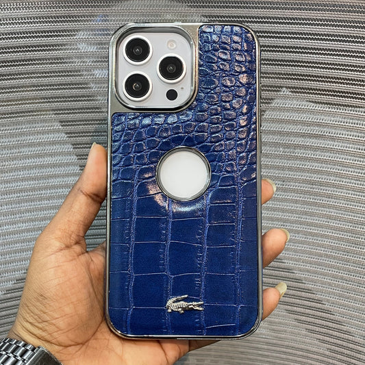 Leather Logo iPhone 16 Pro Max Case
